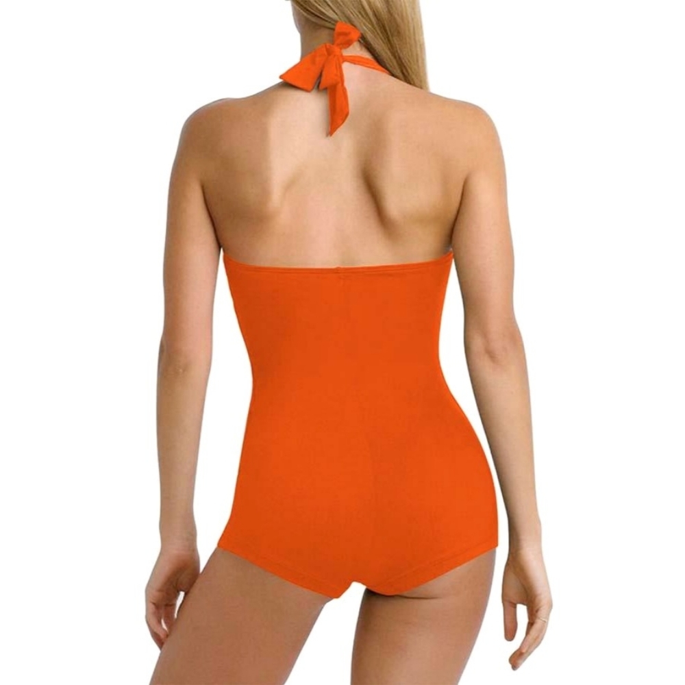 NWT Peddney Women S & M 1 Piece Boyleg Vintage Ruched Wrap Tummy Control… - Picture 2 of 4